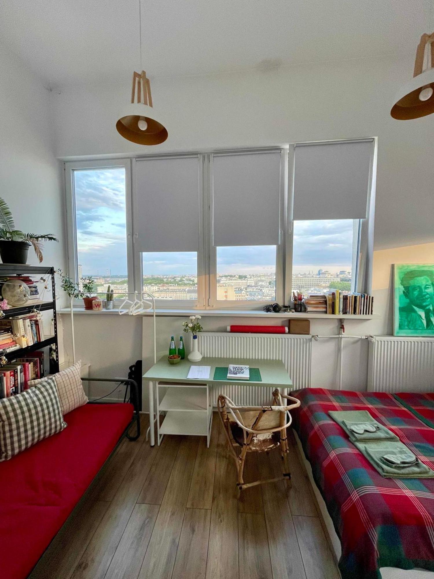 Atelier W Sercu Warszawy Z Panoramicznym Widokiem Apartamento Varsóvia Exterior foto